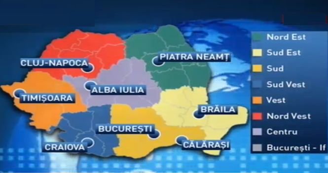 România, ÎMPĂRŢITĂ în opt regiuni. Antena 3 a obţinut proiectul legii regionalizării