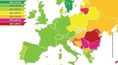 Priviţi cu mare atenţie această hartă. Suntem fruntaşi în Europa, iar 6 românce MOR în fiecare zi din această cauză