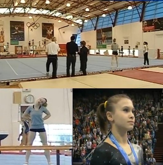 Gimnastele de aur ale României, scurtă reprezentaţie pentru &quot;Sinteza zilei&quot;