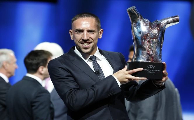 Frank Ribery, desemnat cel mai bun jucător din Europa în sezonul 2012/13 de către UEFA