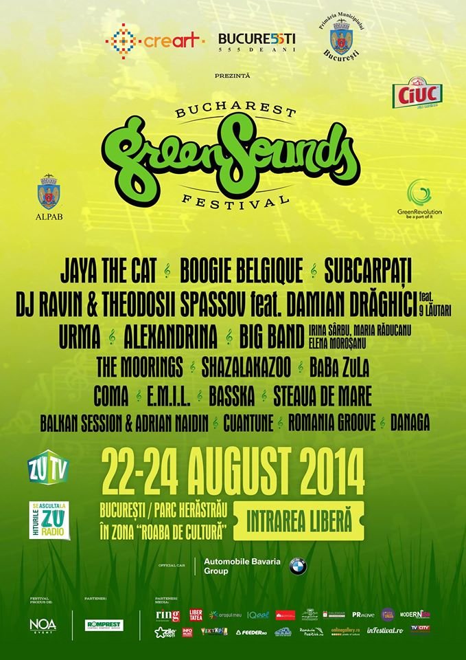 Bucharest Greensounds Festival, în acest weekend, în Parcul Herăstrău