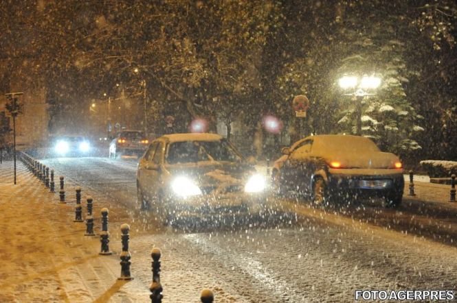 Zăpadă de Crăciun în București