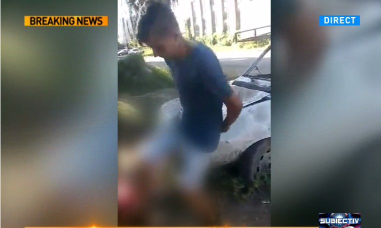 Tânăr lovit cu bestialitate în plină stradă - VIDEO 
