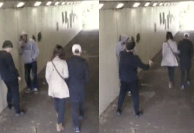 Doi îndrăgostiți se plimbau când niște băieți au atacat-o pe fată. Partenerul ei s-a întors imediat. Ce a urmat - VIDEO