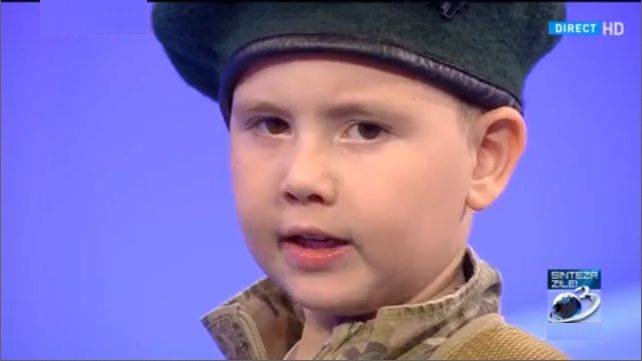 Adrian, cel mai mic mare patriot al României. Momente inedite la ”Sinteza Zilei”