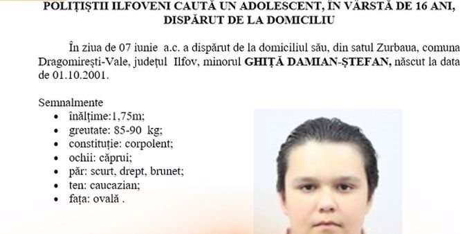 Un băiat din Ilfov a dispărut de acasă după divorțul părinților. Nimeni nu mai știe nimic de el