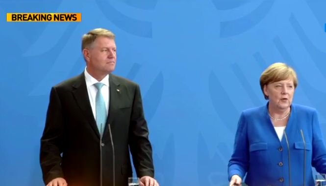 Klaus Iohannis și Angela Merkel au discutat despre criza politică de la Bucureşti. „România e stabilă”