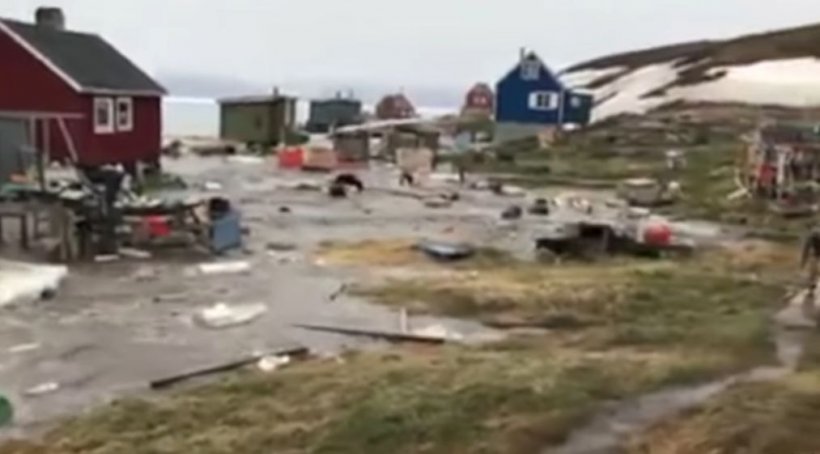 Un tsunami a lovit coasta vestică a Groenlandei. Patru oameni sunt daţi dispăruţi - VIDEO