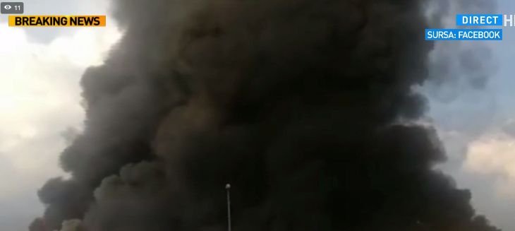 Cât de periculos este norul gros care se ridică de la incendiul din Balotești