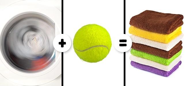 Genial! A pus o minge de tenis de câmp în uscătorul de rufe! Vei încerca și tu imediat acest truc! 132