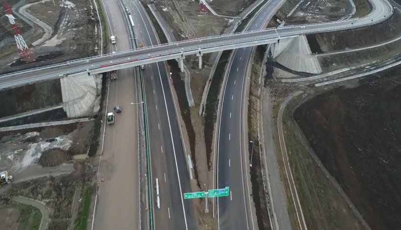 VIDEO. Detaliul uimitor care s-a descoperit în filmarea cu cel mai spectaculos nod rutier din România 