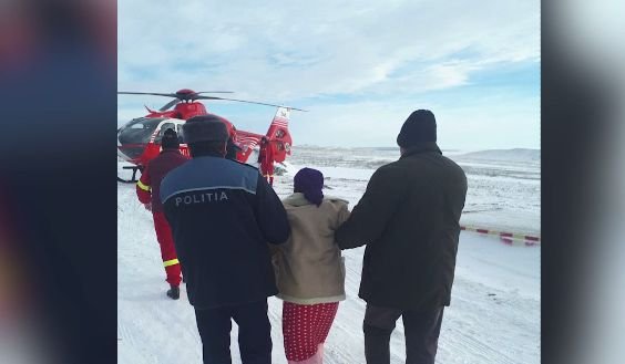 Elicopter MAI trimis pentru a salva o gravidă