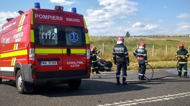 Accident rutier pe DN 17D, în județul Bistrița-Năsăud. Zece persoane implicate