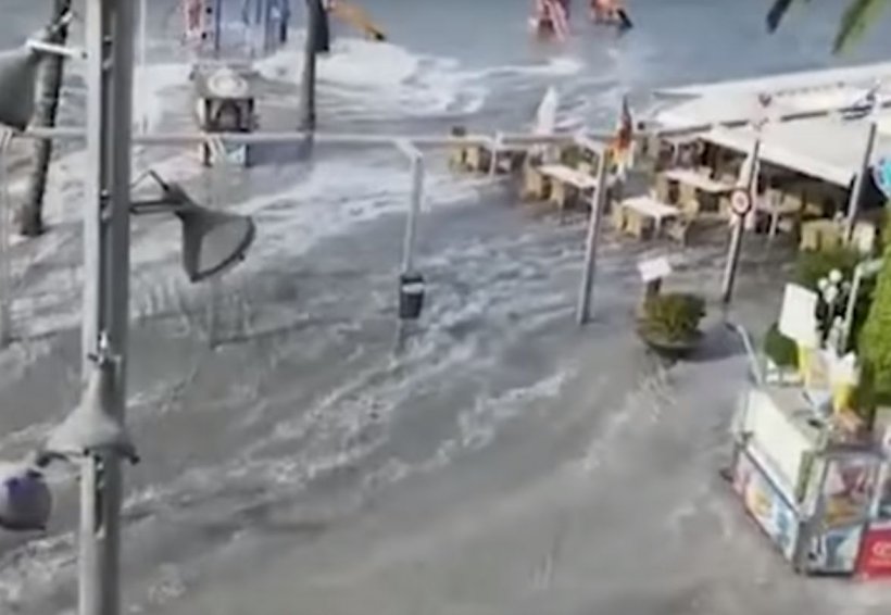 Panică în Mallorca. Un mini-tsunami s-a produs în una dintre staţiunile preferate de români pentru vacanţă - VIDEO