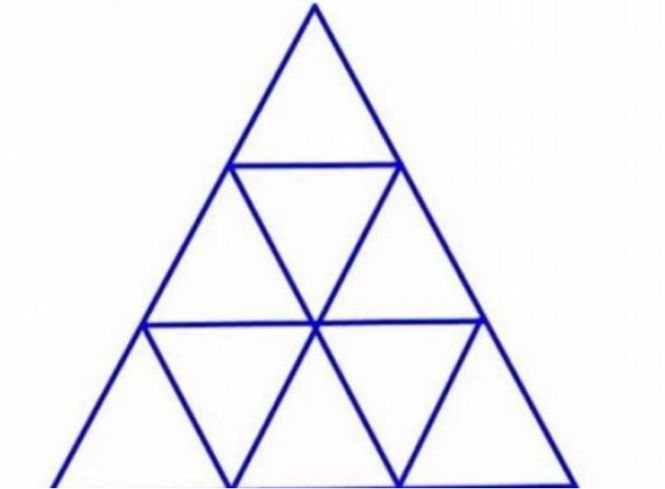 Cel mai tare test de atenție! Poţi găsi toate triunghiurile din imagine? Nouă din zece persoane nu reuşesc