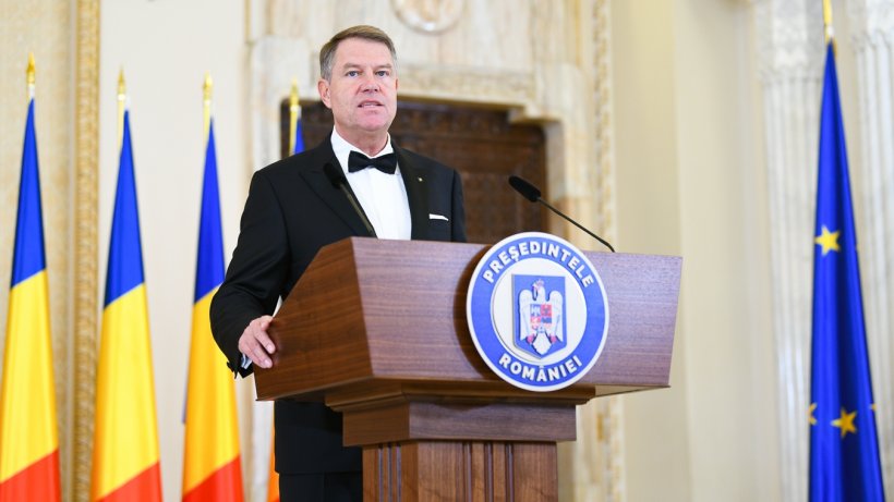 Klaus Iohannis, discurs la recepția de Ziua Națională: Să ne reîntoarcem la esențele fibrei noastre naționale
