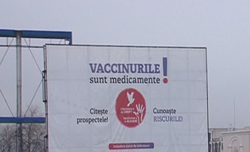 Epidemie de gripă în România. Au apărut panouri anti-vaccinare în mai multe localități din țară