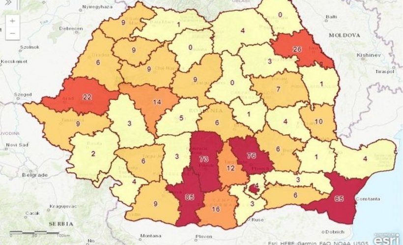 Harta gripei în România. Care sunt cele mai afectate zone