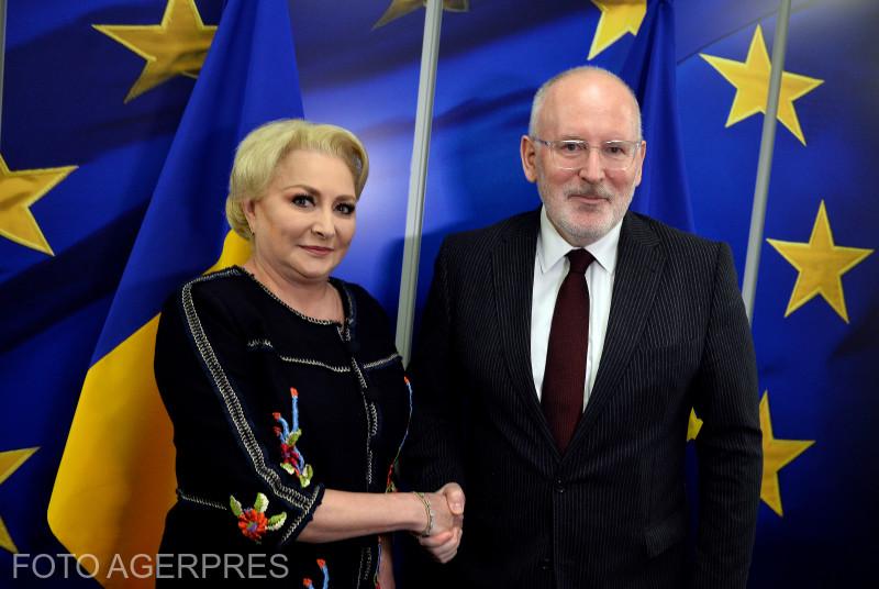 Premierul Dăncilă: I-am explicat domnului Timmermans de ce vreau să dau OUG privind completurile de cinci judecători 817