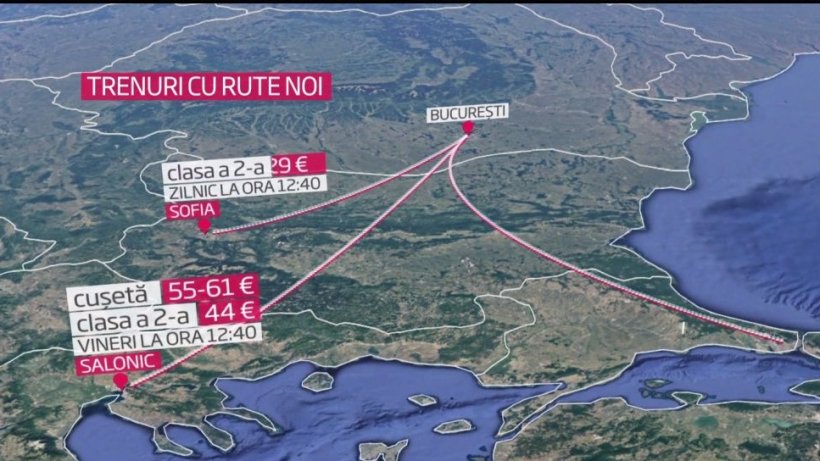 Totul despre cursele directe cu trenul către Grecia şi Turcia - VIDEO