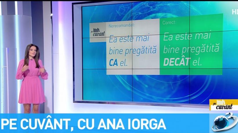 Pe Cuvant Cu Ana Iorga El E Mai Atent Ca Decat Ea Cum Este Corect