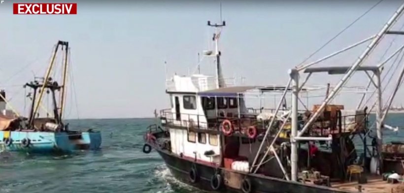 Intervenție dramatică în portul Midia. Un pescador românesc, la un pas de scufundare