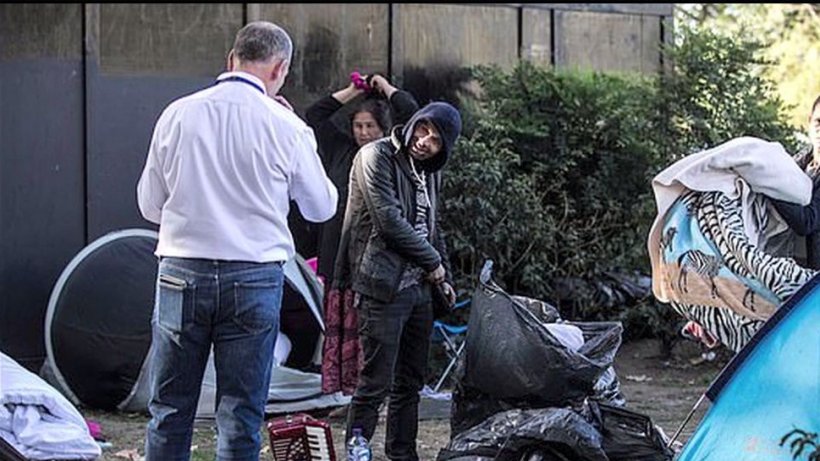Imagini şocante cu o tabără de romi din Londra