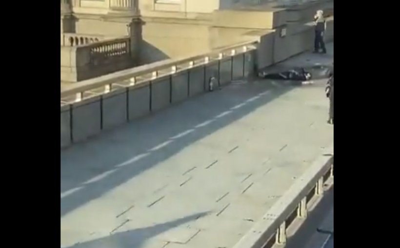 Imagini terifiante cu momentul în care atacatorul din Londra a fost împușcat de polițiști (VIDEO)