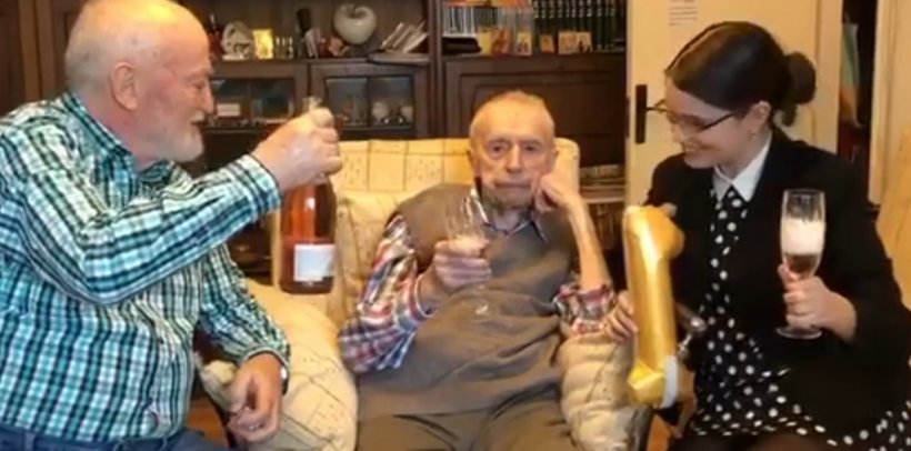 Mesajul celui mai bătrân bărbat din lume, românul Dumitru Comănescu: "Dragii mei, am primit plin de emoție vestea cea mare..." 