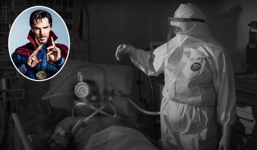 Actorul Benedict Cumberbatch, alături de artişti români, prezintă în proiecţii uriaşe lupta medicilor români cu virusul ucigaş