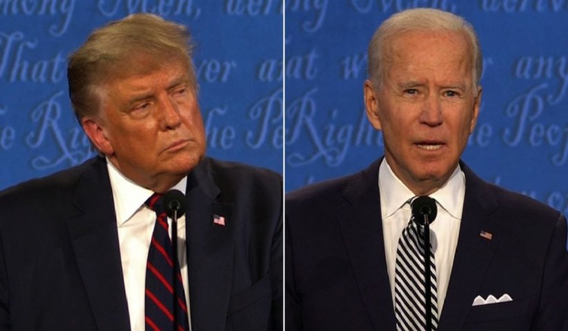 Spectacol total în SUA înainte de alegeri: Confruntare între Biden și Trump cu microfoanele tăiate