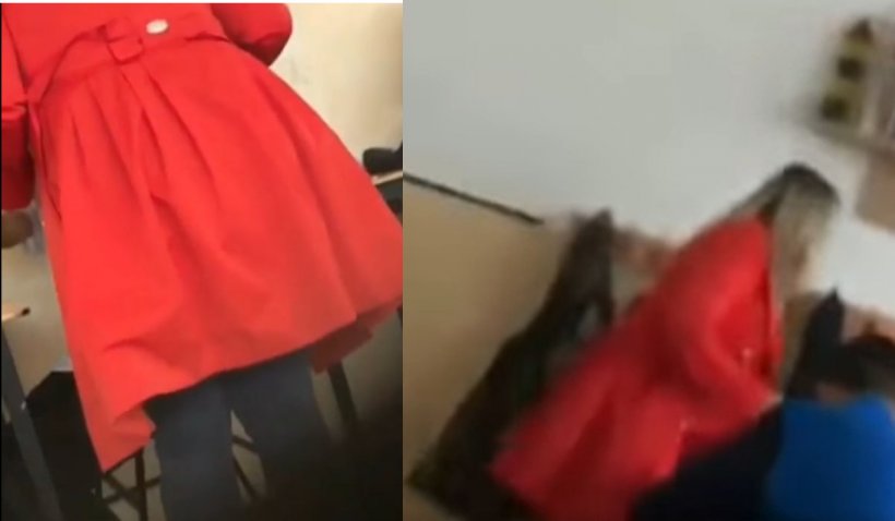O profesoară de la o şcoală din Maramureş a fost filmată în timp ce lovea mai mulţi elevi, în timpul orelor