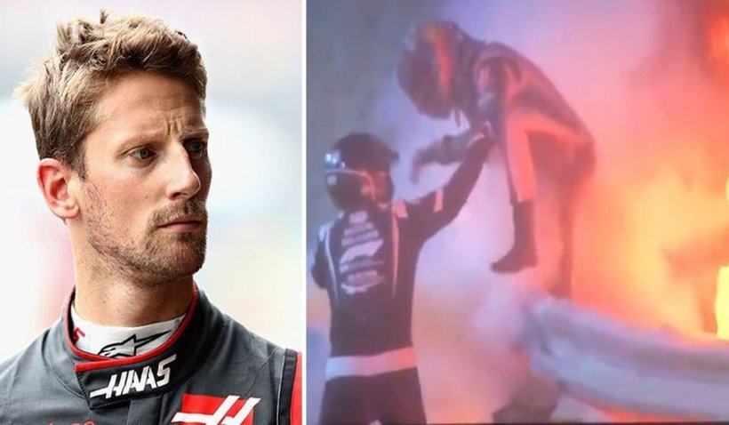 Pilotul francez de Formula 1 Romain Grosjean, supravieţuire miraculoasă după ce bolidul i s-a rupt în două şi a luat foc