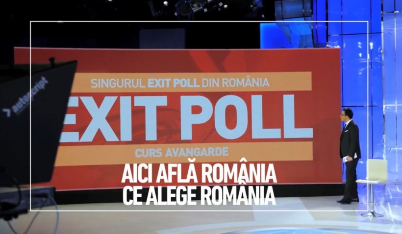 Singurul exit poll din România, exclusiv la Antena 3. Află primul rezultatele, la 21.00