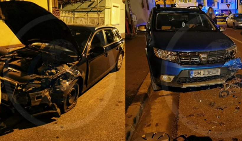 Un comisar de la Poliția Satu Mare s-a urcat beat la volan şi a făcut prăpăd în jur