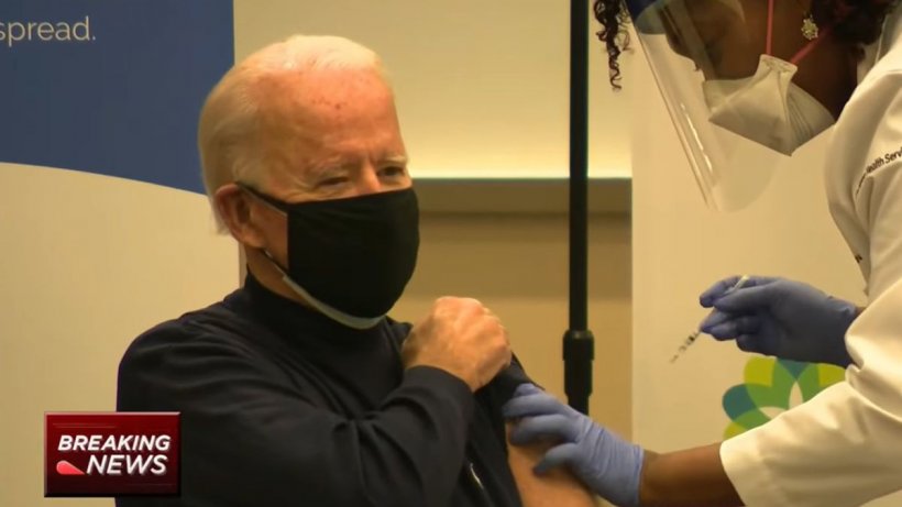 Joe Biden s-a vaccinat în direct la TV, pentru a demonstra americanilor că imunizarea este sigură