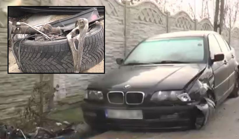 Un şofer şi-a abandonat iubita bolnavă de COVID în maşină, după ce a făcut accident şi a intrat într-un stâlp