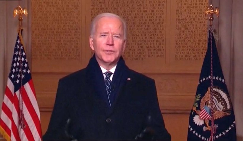 Preşedintele american Joe Biden a marcat separarea de epoca lui Donald Trump: "Opriţi strigătele. Trebuie să punem capăt acestui război"