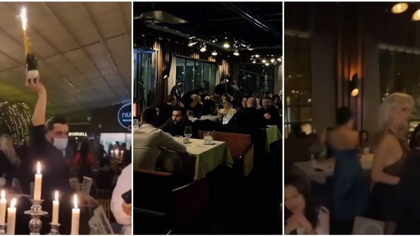 Petrecere fără distanțare într-un club de fițe din București