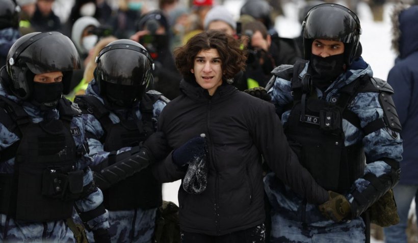 Proteste violente în Rusia. Peste 4.000 de susţinători ai lui Alexei Navalnîi au fost arestaţi