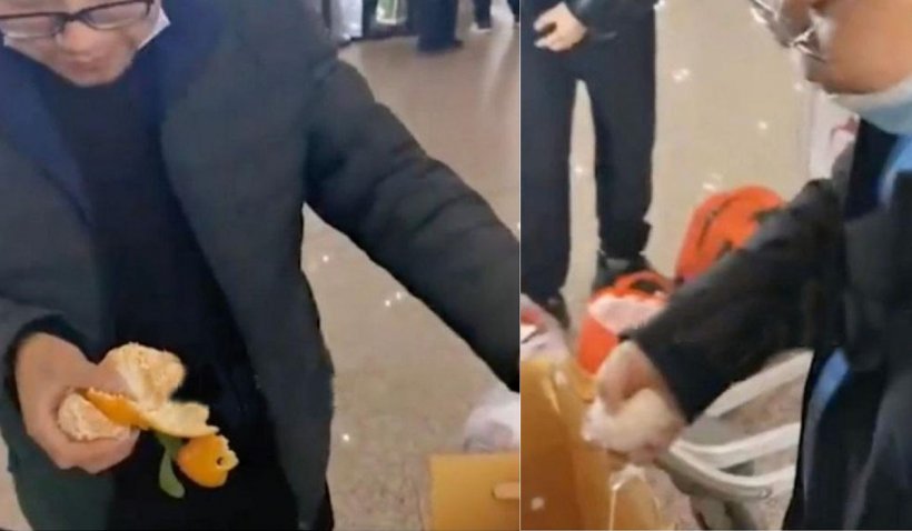 Patru bărbaţi au mâncat 30 de kilograme de portocale în aeroport, pentru a nu plăti preţul unui bagaj suplimentar 