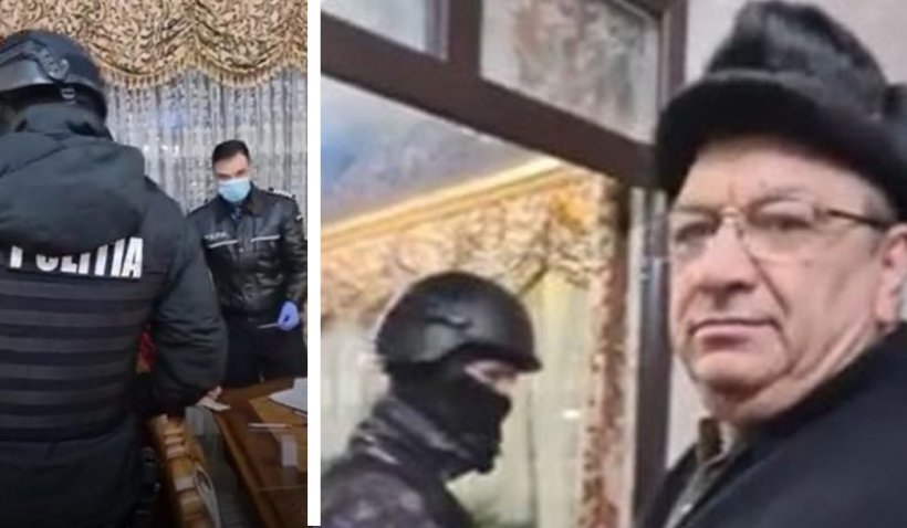 Un fost primar din Vrancea a fost saltat de mascaţi pentru furt. Percheziţia, transmisă live pe Facebook