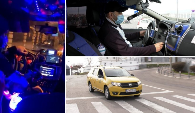 Un taximetrist din Constanţa şi-a transformat maşina în discotecă pe patru roţi