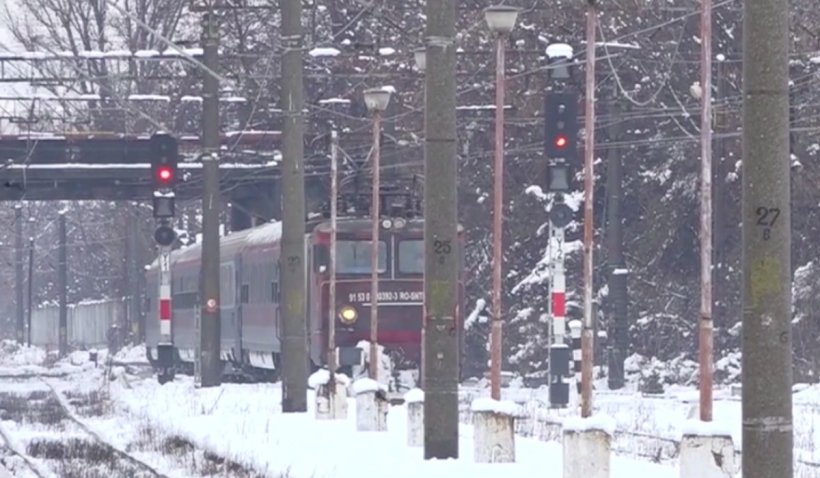 Mersul trenurilor, grav afectat de valul de ger siberian: Întârzieri la trenuri chiar și de 85 de minute
