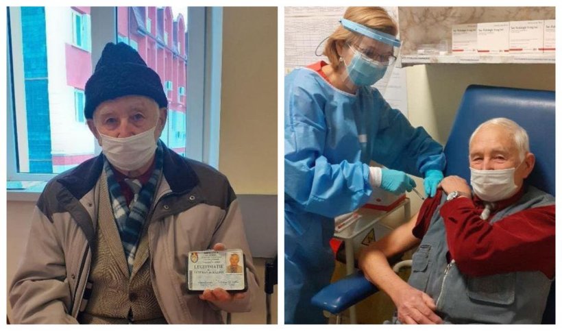 Un veteran de război, de 91 de ani, s-a vaccinat împotriva coronavirusului. Care este motivul pentru care a luat decizia