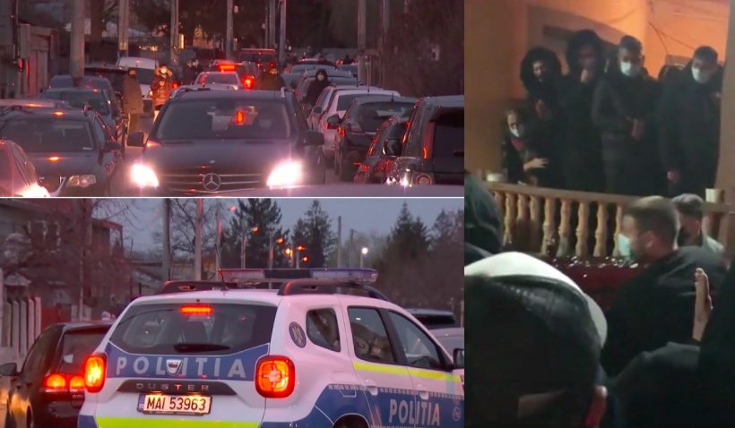 Poliția din Chitila, în alertă înainte de înmormântarea interlopului Aly Sadoveanu: La priveghi au participat sute de oameni