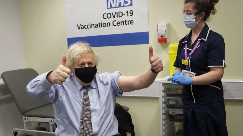 Boris Johnson s-a vaccinat cu AstraZeneca: ”Nu am simţit practic nimic”