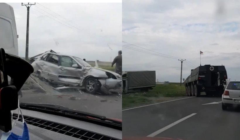 Militari polonezi au acordat primul ajutor victimelor unui accident rutier în Brăila