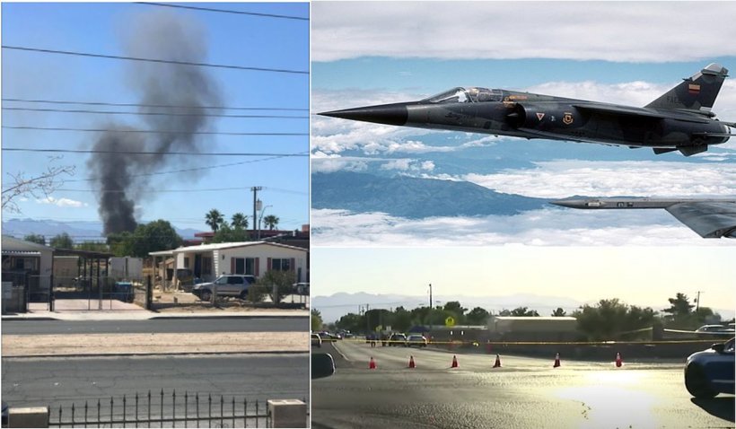 Un avion de luptă francez s-a prăbușit în curtea unei case, în Las Vegas