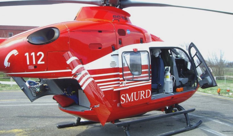 Doi copii au fost transportați cu elicopterul după un accident rutier grav, în județul Olt